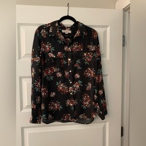 Floral Loft utility blouse